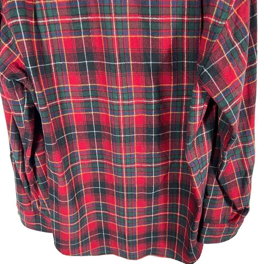 Pendleton Red Plaid Virgin Wool Button Down Shirt - image 5